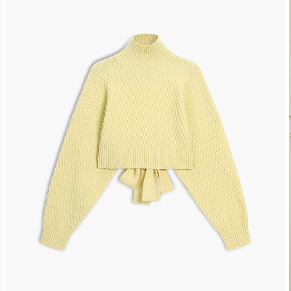 Backless sweater